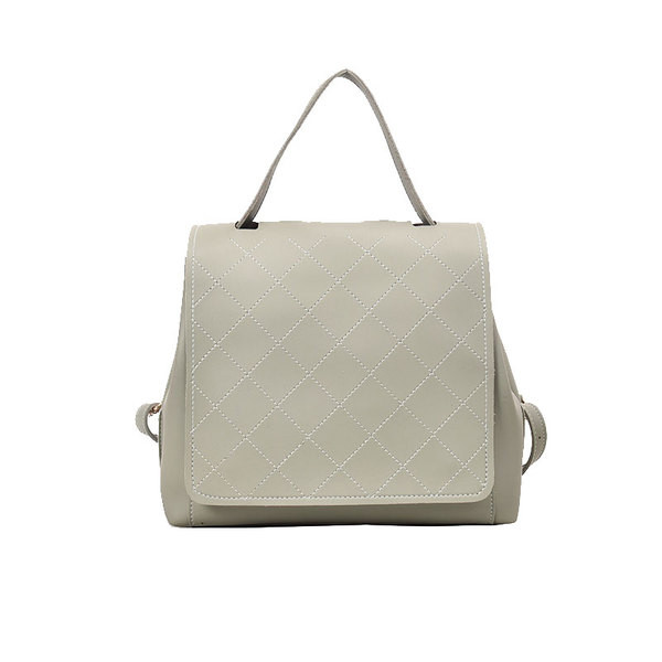 Sieviešu ikdienas mugursoma no eko ādas, vienkāršs modelis