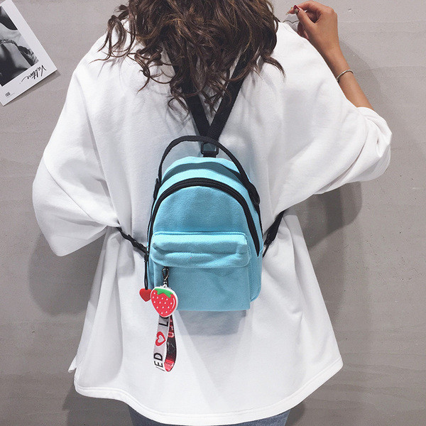 Modern női mini hátizsák zsebbel