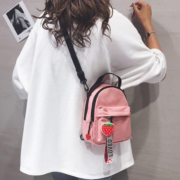 Modern női mini hátizsák zsebbel