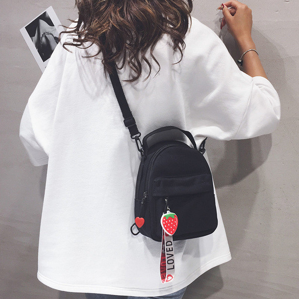 Modern női mini hátizsák zsebbel