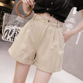 Ikdienas sieviešu bikses ar augstu vidukļa platuma modeli