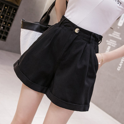 Ikdienas sieviešu bikses ar augstu vidukļa platuma modeli