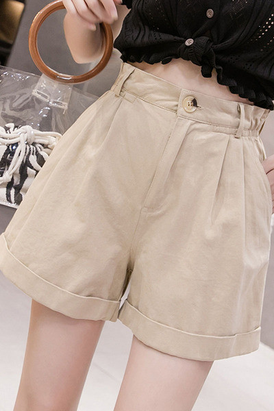 Ikdienas sieviešu bikses ar augstu vidukļa platuma modeli