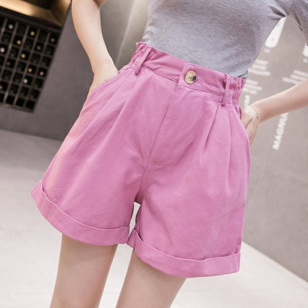 Ikdienas sieviešu bikses ar augstu vidukļa platuma modeli