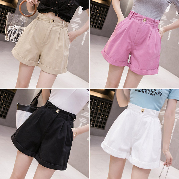 Ikdienas sieviešu bikses ar augstu vidukļa platuma modeli