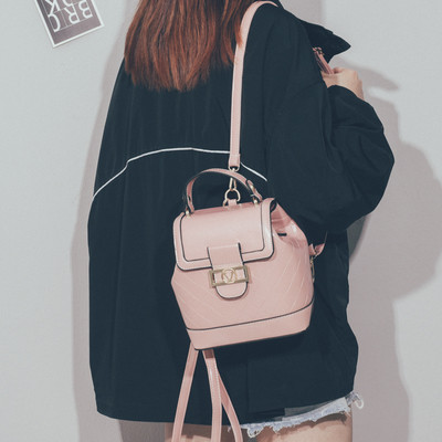 Öko-nahast moodne pandlaga naiste seljakott