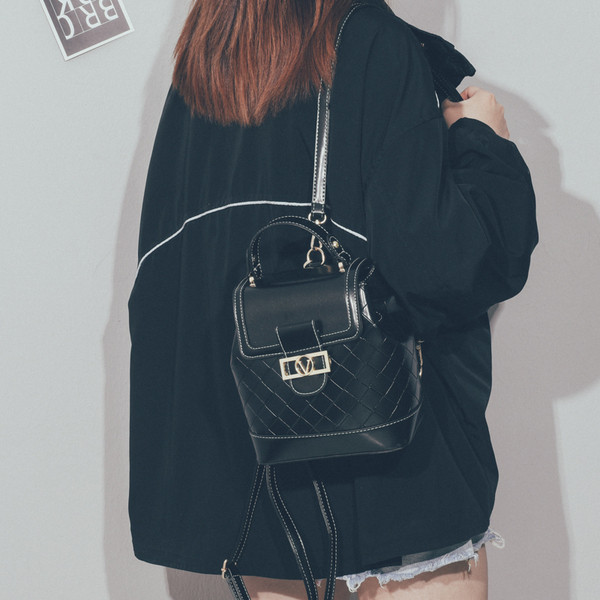 Öko-nahast moodne pandlaga naiste seljakott