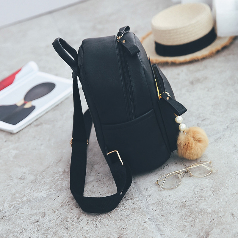 Sieviešu moderna eko-ādas mugursoma ar rāvējslēdzēju