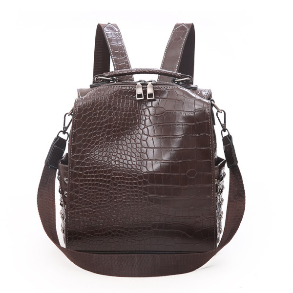 Mūsdienīga sieviešu eko-ādas mugursoma ar rokturi