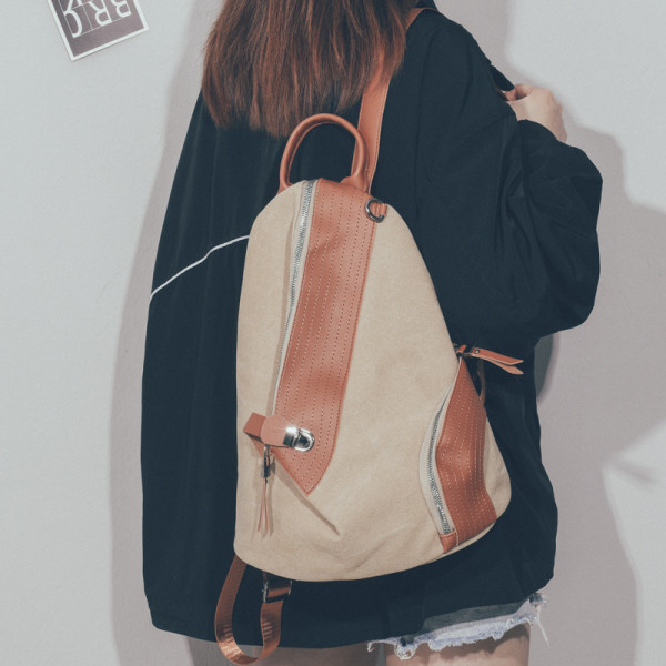 Pašreizējā sieviešu mugursoma ar rāvējslēdzēju