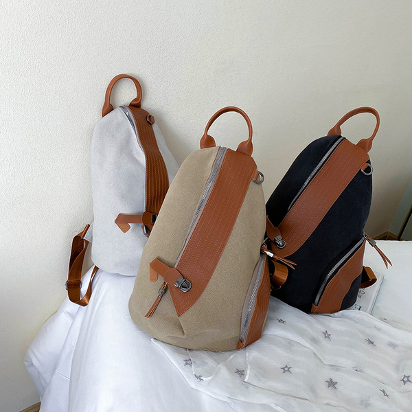 Pašreizējā sieviešu mugursoma ar rāvējslēdzēju