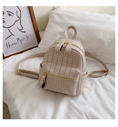 Naiste moodne ökonahast seljakott luku ja taskuga