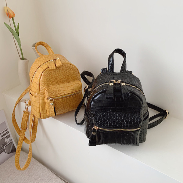 Naiste moodne ökonahast seljakott luku ja taskuga