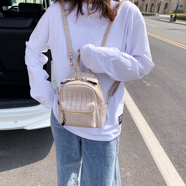 Naiste moodne ökonahast seljakott luku ja taskuga