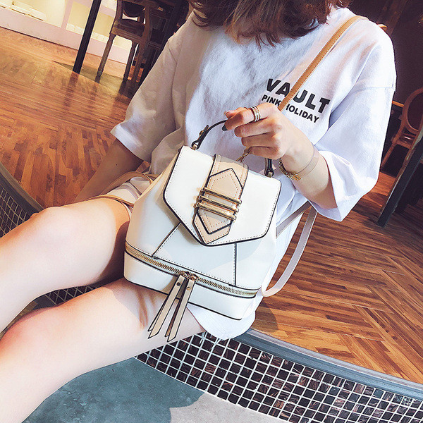 Stilīga sieviešu soma no eko ādas ar rāvējslēdzēju