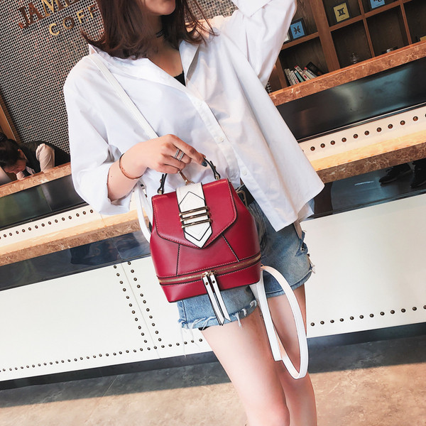 Stilīga sieviešu soma no eko ādas ar rāvējslēdzēju