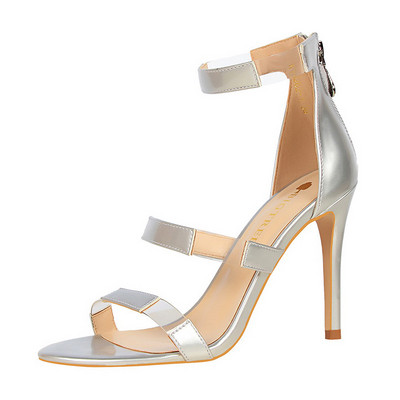 Stilīgas sieviešu sandales ar augstu plānu papēdi