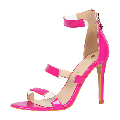 Stilīgas sieviešu sandales ar augstu plānu papēdi