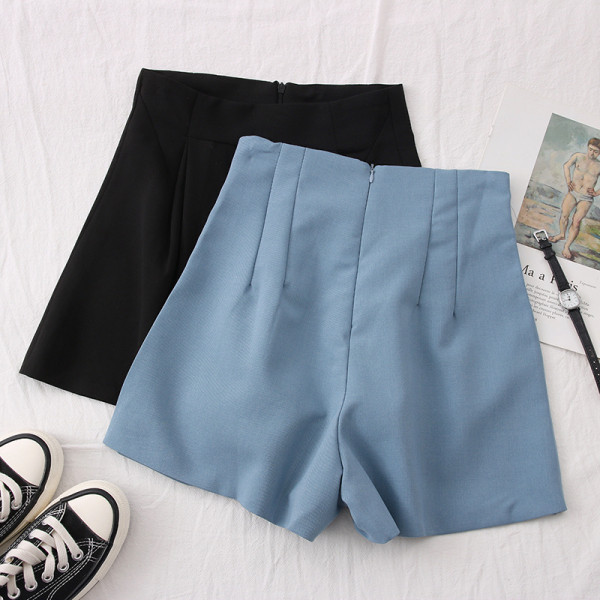 Aktuālās sieviešu bikses ar rāvējslēdzēju un augstu vidukli