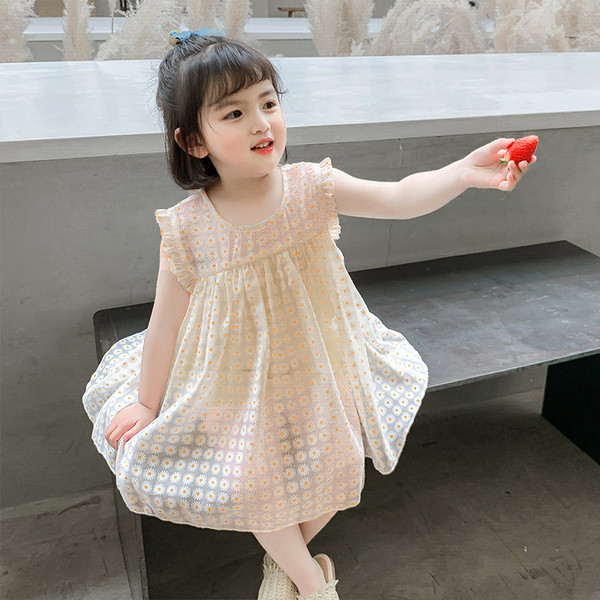 Suvine laste kleit karikakratega