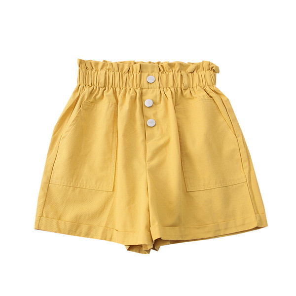 Sieviešu šorti ar elastīgu jostasvietu un kabatām