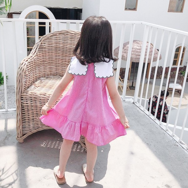 Tikandite ja paelaga suvine lastekleit