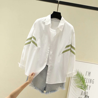 Camasa de dama model larg cu guler clasic si maneci lungi