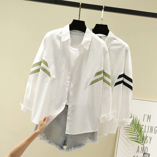 Laia mudeliga naiste särk klassikalise krae ja pikkade varrukatega