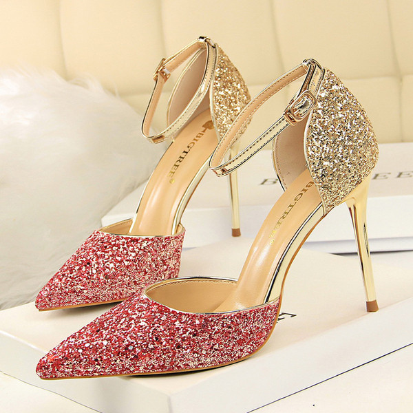 Sieviešu modernas sandales ar 9,5 cm augstu papēdi