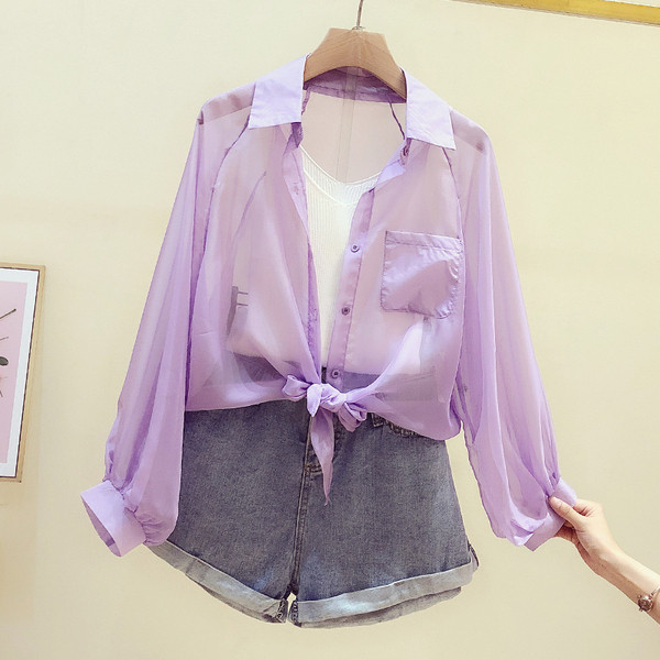 Sihuke klassikalise krae, pikkade varrukate ja lipsudega naiste särk