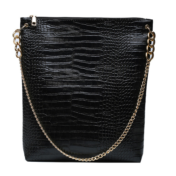 Geanta de dama moderna din piele ecologica cu maner lung si fermoar