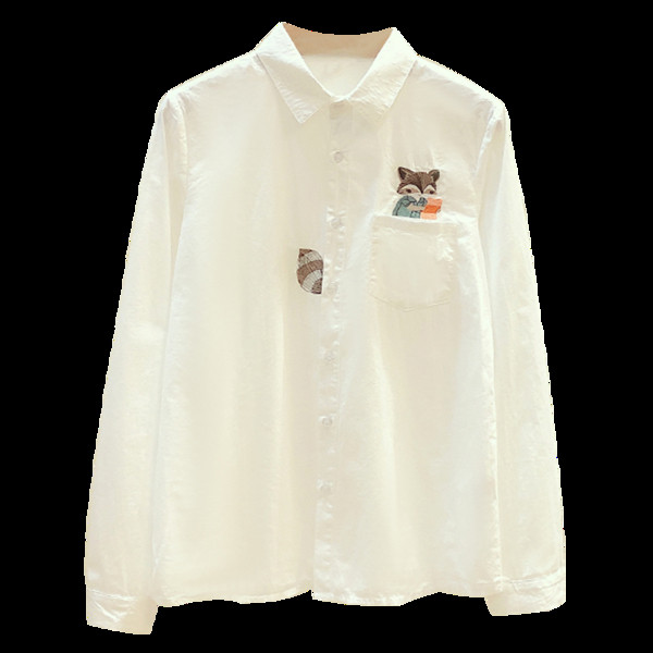 Moderns sieviešu krekls ar garām piedurknēm un izšuvumiem