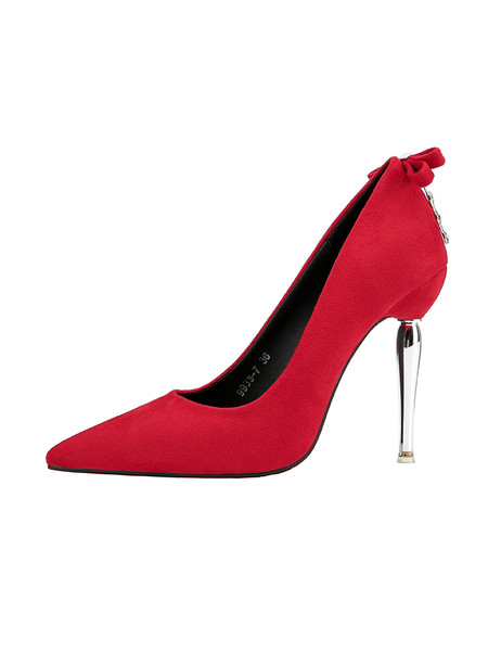 Stiilsed metallist kontsa ja kivielemendiga naiste kingad