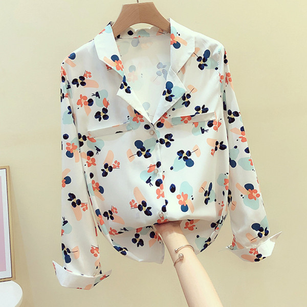 Cămașă de damă de ultimă generație cu buzunare și mâneci lungi