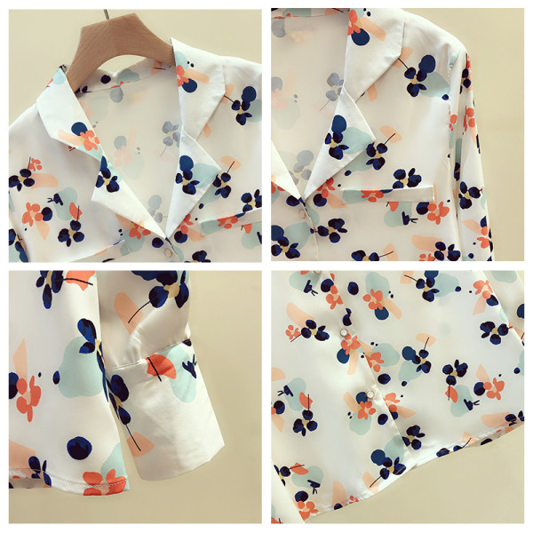 Cămașă de damă de ultimă generație cu buzunare și mâneci lungi