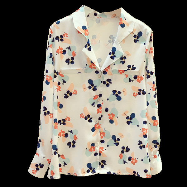 Cămașă de damă de ultimă generație cu buzunare și mâneci lungi