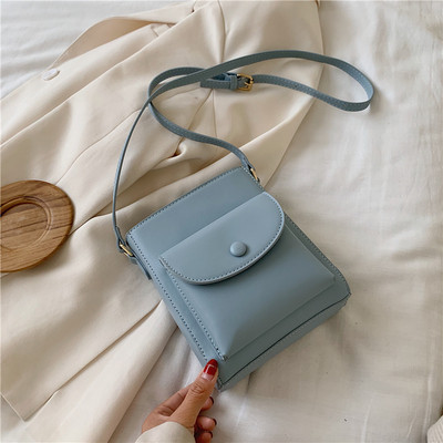 Stilīgs sieviešu somas vienkāršs modelis ar kabatu