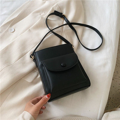 Stilīgs sieviešu somas vienkāršs modelis ar kabatu