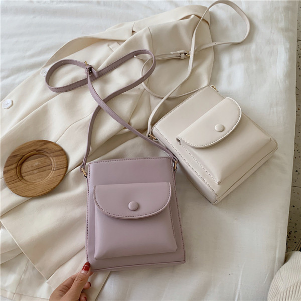 Stilīgs sieviešu somas vienkāršs modelis ar kabatu