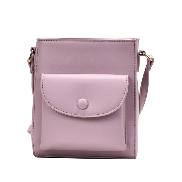 Stilīgs sieviešu somas vienkāršs modelis ar kabatu