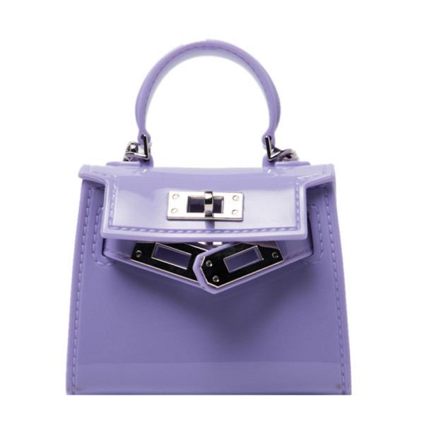 Stilīga sieviešu mini lakādas soma ar rokturi