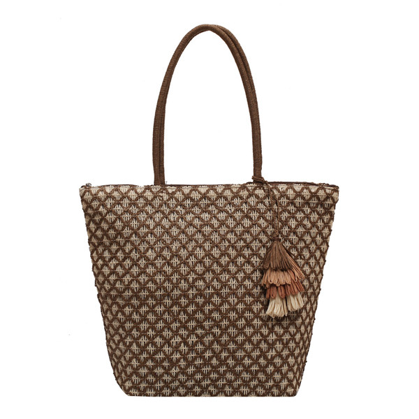 Stílusos női kézitáska bojttal