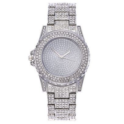 Moodne naiste dekoratiivkividega ümmargune käekell