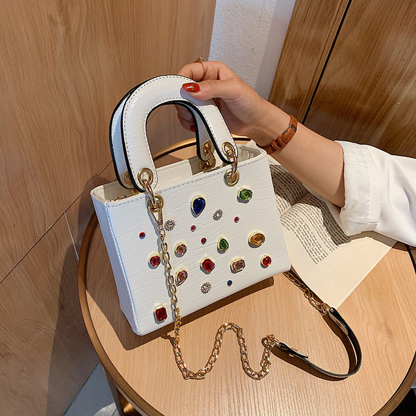 Stiilne kividega naistekott ökonahast