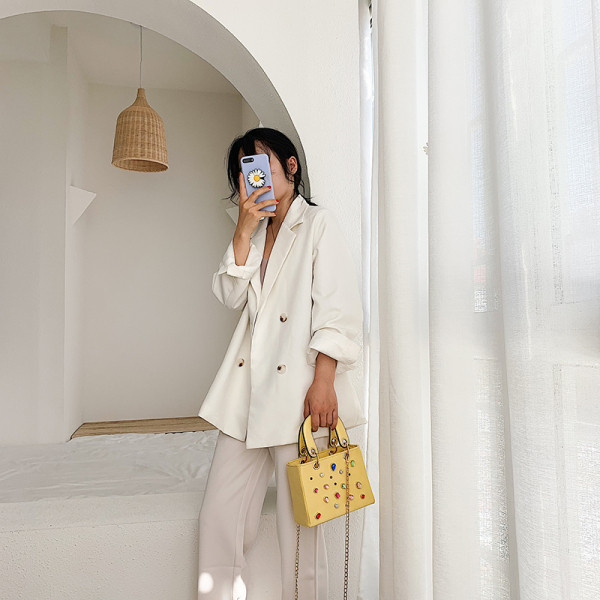 Stiilne kividega naistekott ökonahast