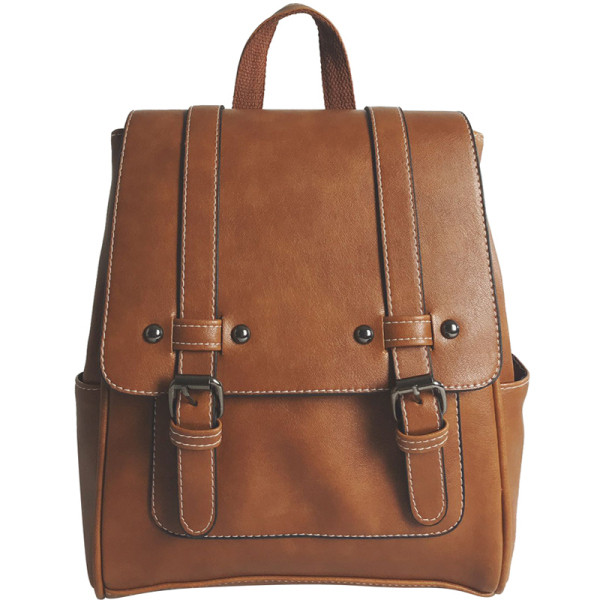 Sieviešu moderna mugursoma ar eko ādas rokturi