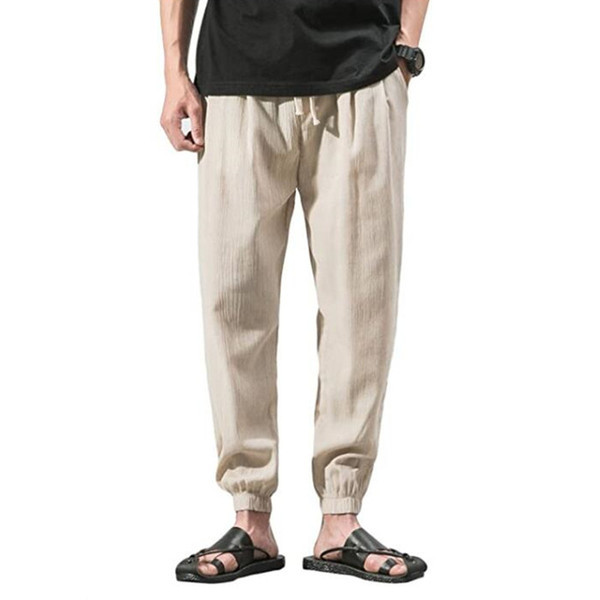 Meeste vabaaja püksid lipsude ja kummikutega