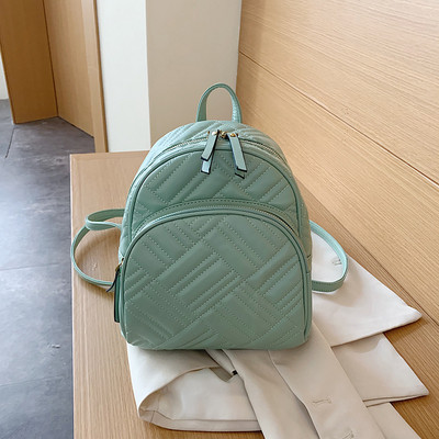 Stilīga sieviešu mugursoma no eko ādas vienkārša modeļa