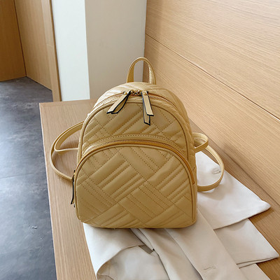 Stilīga sieviešu mugursoma no eko ādas vienkārša modeļa