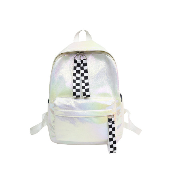 Ikdienas plata sieviešu mugursoma ar kabatu